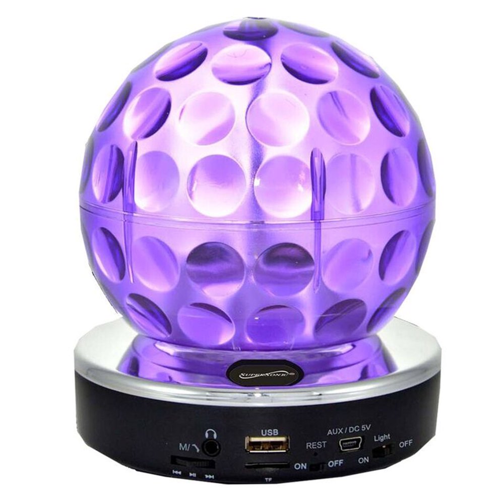 Supersonic BT Disco Ball Speaker Purple