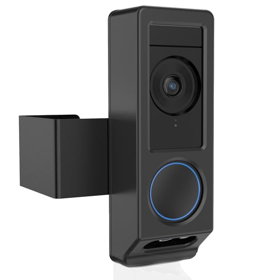 Acoretoas Anti-Theft Video Doorbell Mount for Eufy E340 Camera, Apartment Door Bell Kits for Home Rentals Room (Black)