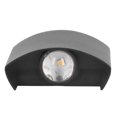 thumbnail image 3 of Aplique De Pared LED Impermeable Decorativo De Aleación De Aluminio Negro, 3 of 7