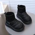 thumbnail image 6 of Quealent Boys Girls Winter Boots Soft Warm Shoes Toddler Snow Boots Little Kid Shoes Black for Size 12, 6 of 6