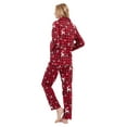 thumbnail image 3 of GLOBAL Womens Flannel Cotton Pajama Set Long PJs Flannel Loungewear Sleepwear,Size S-3XL, 3 of 5
