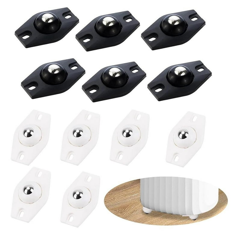 8X Rollers For Furniture Self Adhesive Flat Wheels Furniture Rollers For  Small