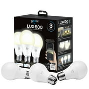 Geeni WiFi A19 (3 Pack) White LED Smart Light Bulbs, Dimmable, Works with Alexa and Google Home