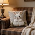 thumbnail image 6 of Tuvgenk 18x18 In Throw Pillow Covers Indoors Polyester Embroidered Pillowcases Multicolor Decor Rabbit for Patio, 6 of 6