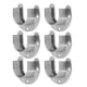 thumbnail image 1 of Soportes Para Varillas De Armario, 6 Juegos De Soporte Resistente Que Fija Firmemente La Brida Del Zócalo De Varilla En Forma De U Para Dormitorio, 1 of 7