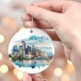 thumbnail image 4 of Seattle Christmas Ornament, Seattle Ornament, Christmas Ornaments, Seattle Custom Ornament, Personized Christmas Ornaments, Seattle Bauble JP0jel (Seattle Christmas), 4 of 4