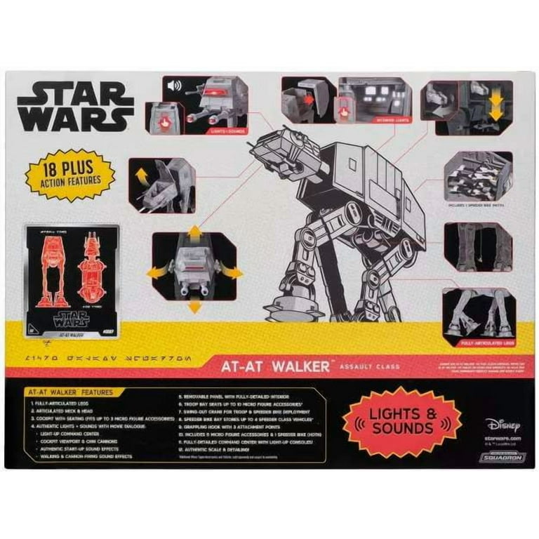 Star Wars Micro Galaxy Squadron AT-AT Walker Vehicle (Lights