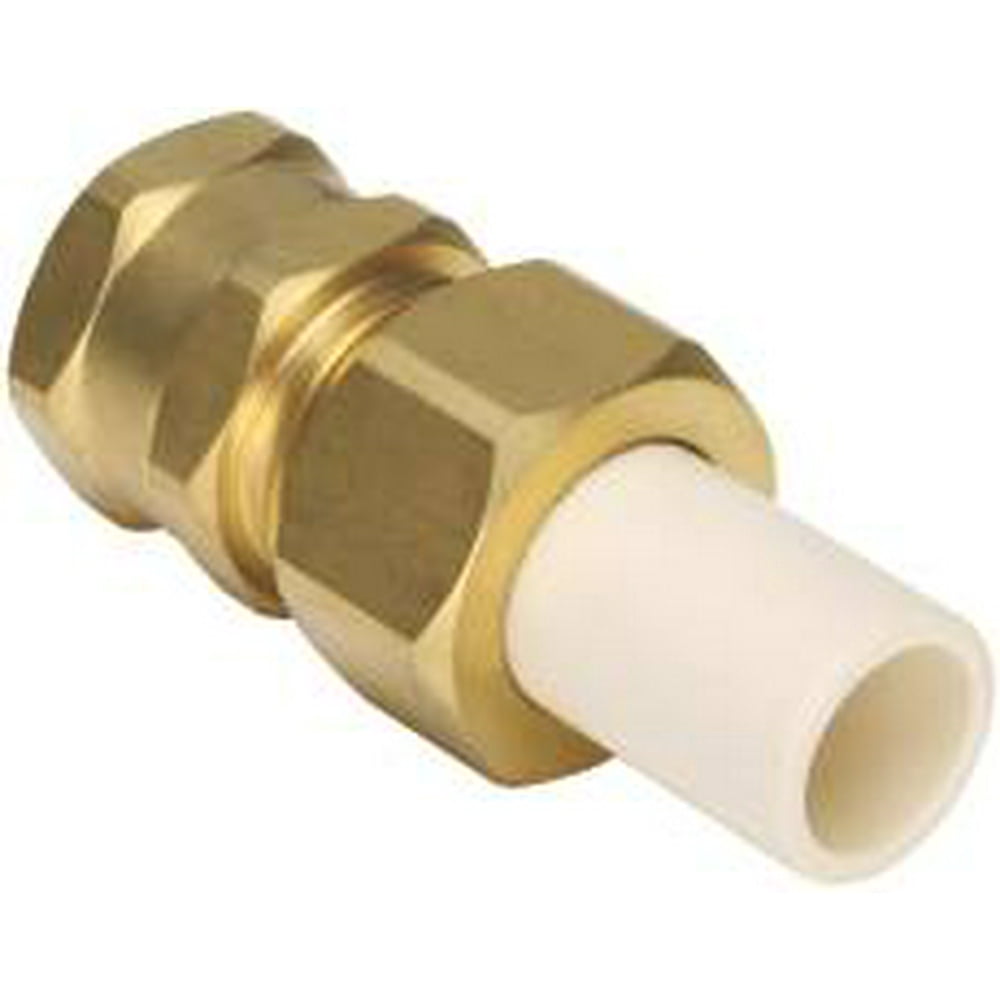 CPVC/BRASS TRANSITION ADAPTER, 3/4 IN. CPVC SPIGOT X 3/4 IN. FIP, LEAD