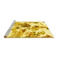 thumbnail image 2 of Ahgly Company Machine Washable Indoor Square Abstract Yellow Modern Area Rugs, 4' Square, 2 of 4
