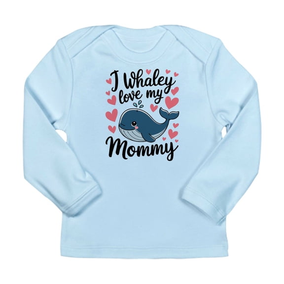 CafePress - Whaley I Love My Mommy Whale Cute Mother Mom Long Sleeve Infant T Shirt - Long Sleeve Infant T-Shirt