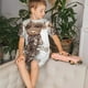 thumbnail image 4 of Fotbe C Pijama Estampada de 2 Piezas para Niños – Ropa de Dormir de Manga Corta Cómoda para Niños y Niñas, Camiseta y Shorts de Algodón-Small, 4 of 6