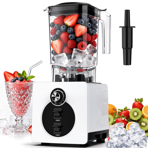 AIZIYO Professional Blender for Smoothies, 2200W Peak Watts, 60 oz BPA-Free Pitcher, Blenders for Kitchen, Dishwasher Safe, Programs for Frozen Drinks & Nutrient Milk Shakes & Nut Milk