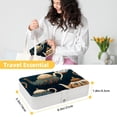 thumbnail image 5 of Arabic Teapot PU Leather Necklace Holder with Removable Compartment and Portable Organizer Box Jewelry Display Case Jewelry Boxes, 5 of 6