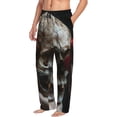 thumbnail image 6 of Honiee Realistic Rose Skull for men - a sleek fusion of Straight Pajama Pants, versatile Lounge Pants, and cozy Sleepwear, all rolled into one-Medium, 6 of 6
