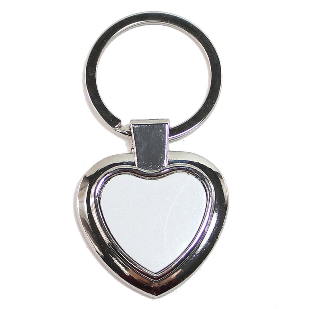 Sublimation Blanks Keychains Metal Round Key Rings for Heat Press