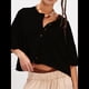 thumbnail image 4 of Suéter Corto con Botones Y2K para Mujer, Cárdigan de Color Liso con Cuello Redondo y Mangas , Top de Punto, Ropa de Calle. Negro M, 4 of 6