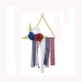 thumbnail image 2 of Independence Day Wrought Iron Triangle Wall Hanging Patriotic Artificial Flower Ribbon Decor 18.9In 4th Of July Front Door Porch Wall Fireplace Home Party Decoration for Farmhouse Holiday Mantel, 2 of 6