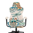 thumbnail image 3 of Whosucclay Boho Mandala Dragonfly Print Gaming Chair Covers, Stretchable Computer Chair Slipcovers Cover Stretchable Elastic Machine Washable of Computer Game Office Chairs Cover, 3 of 8