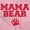 Light Pink, variant on Mama Bear Paw Print Cute Mothers Day Women's Graphic T Shirt Tees Brisco Brands L