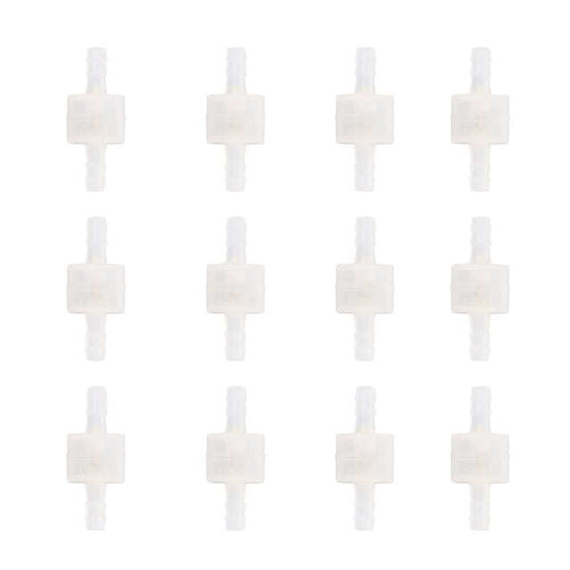 Single Way Check Valve One Way Check Valve Water Stop Check Valve Spring Check Valve 12 Pcs Single Way Check Valve PE High Temperature Spring Water Stop Check Valve For Industry