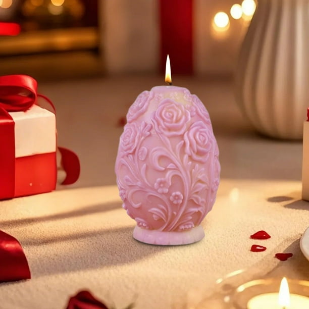 Molde de vela de silicona para la fabricación de velas con aroma a tulipanes y rosas | Diseño Floral | Antiadherente flexible de fácil liberación | Velas de bricolaje Manualidades | Reutilizable |