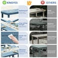 thumbnail image 6 of KINGYES All Weather Outdoor Dining Table with Umbrella Hole, HDPE Rectangular Patio Table for Backyard, Garden, Porch, Deck, Navy, 6 of 9