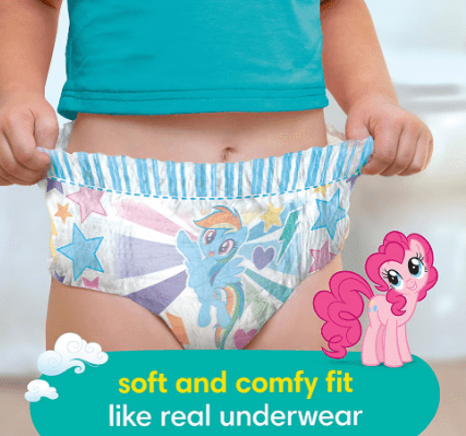 Pampers Easy Ups Training Underwear My Little Pony Size 3T/4T (30-40 lb) 120 count