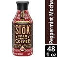 thumbnail image 2 of (2 pack) SToK Sweetened Peppermint Mocha Creamed Ready to Drink Cold Brew Coffee Bottle, 48 fl oz, 2 of 15