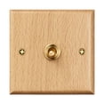 thumbnail image 1 of veasfak Wood Lighting Switch Plate Easy Installation Outlet Panel for Bar Cafe House Single Lever, 1 of 9