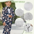 thumbnail image 6 of Xoenoiee Heart Baseball Print Boys Formal Suit Set Kids 2 Piece Suit Jacket Pants Set Valentine's Day Wedding Tuxedo Suits Outfits Dresswear, 9-10 Years, 6 of 7
