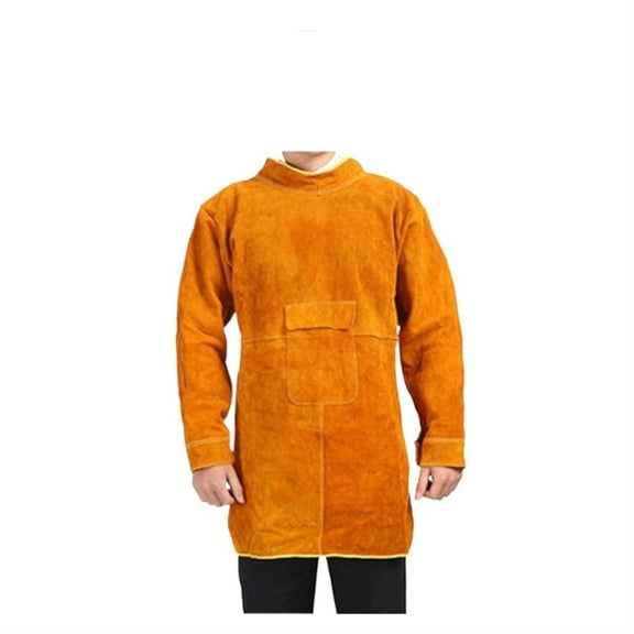 Leather Welder Sleeve Welding Apron Men And Women, Adjustable Apron High Temperature Resistant Apron Workwear ,Easy to Use