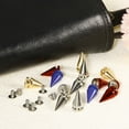 thumbnail image 6 of 16Pack Cone Spike Stud Rivet, 10x20mm Screw Back Tree Studs and Spikes for Leather Craft(Gloss Black), 6 of 6
