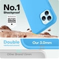 thumbnail image 4 of Funda de Silicona Engrosada para iPhone 12 Pro Max, Azul, 4 of 7