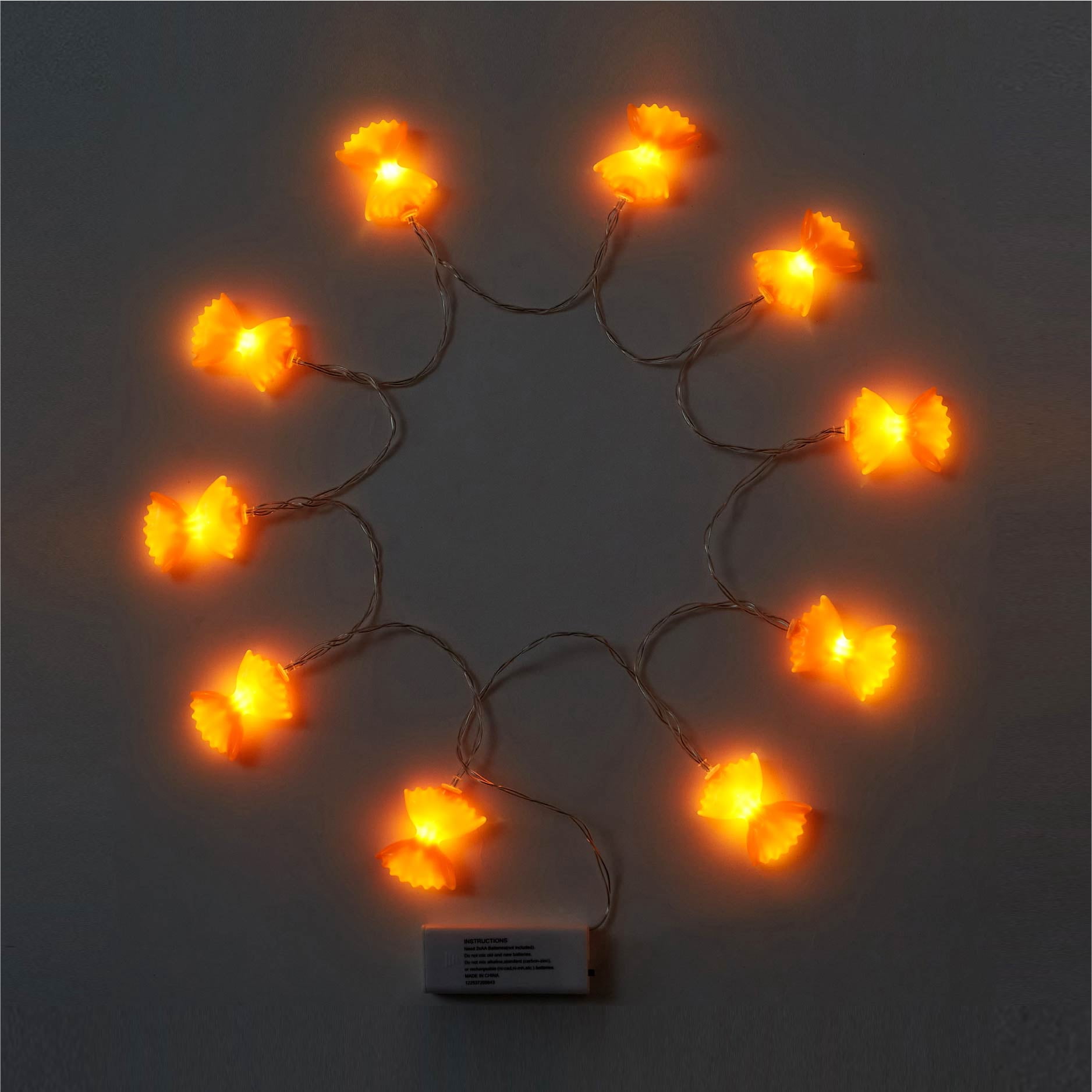 Urban Shop Indoor 5.5' Battery Operated Bowtie Figural LED String Lights