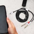 thumbnail image 3 of Replacement Usb C To Dual 1/4 Audio Cable 3m Audio Equipment Converter Cable, 3 of 8