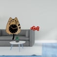 thumbnail image 2 of Reloj de pared,Reloj de pared decorativo con forma de gato para sala de estar silenciosa,Reloj de pared de madera,decoración moderna,Abanicos plegables festivos,Decoraciones de abanicos de, 2 of 8