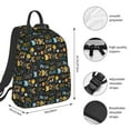 thumbnail image 2 of Yiaed Basketball Print Lightweight Backpack Travel Backpacks Hiking Daypack for Women Men, 2 of 5