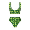 thumbnail image 5 of Daiia Tennis Balls Women's Bikini Set Two Piece Swimsuit High Waisted Bikini Adjustable Straps Bikini Perfect for Beach, Pool, and Summer Vacation-XX-Large, 5 of 9