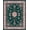 Green, Pattern 8, variant on ODIKA 4'x6' Machine Washable Non-Slip Area Rug, Victorian Songbird with Flourishing Blooms and Vines High Traffic Rug, Gold, 290851