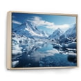 thumbnail image 2 of Designart "Reflective Moments at the Glacial Glacier I" Landscapes Floater Framed Canvas Wall Art, 2 of 7