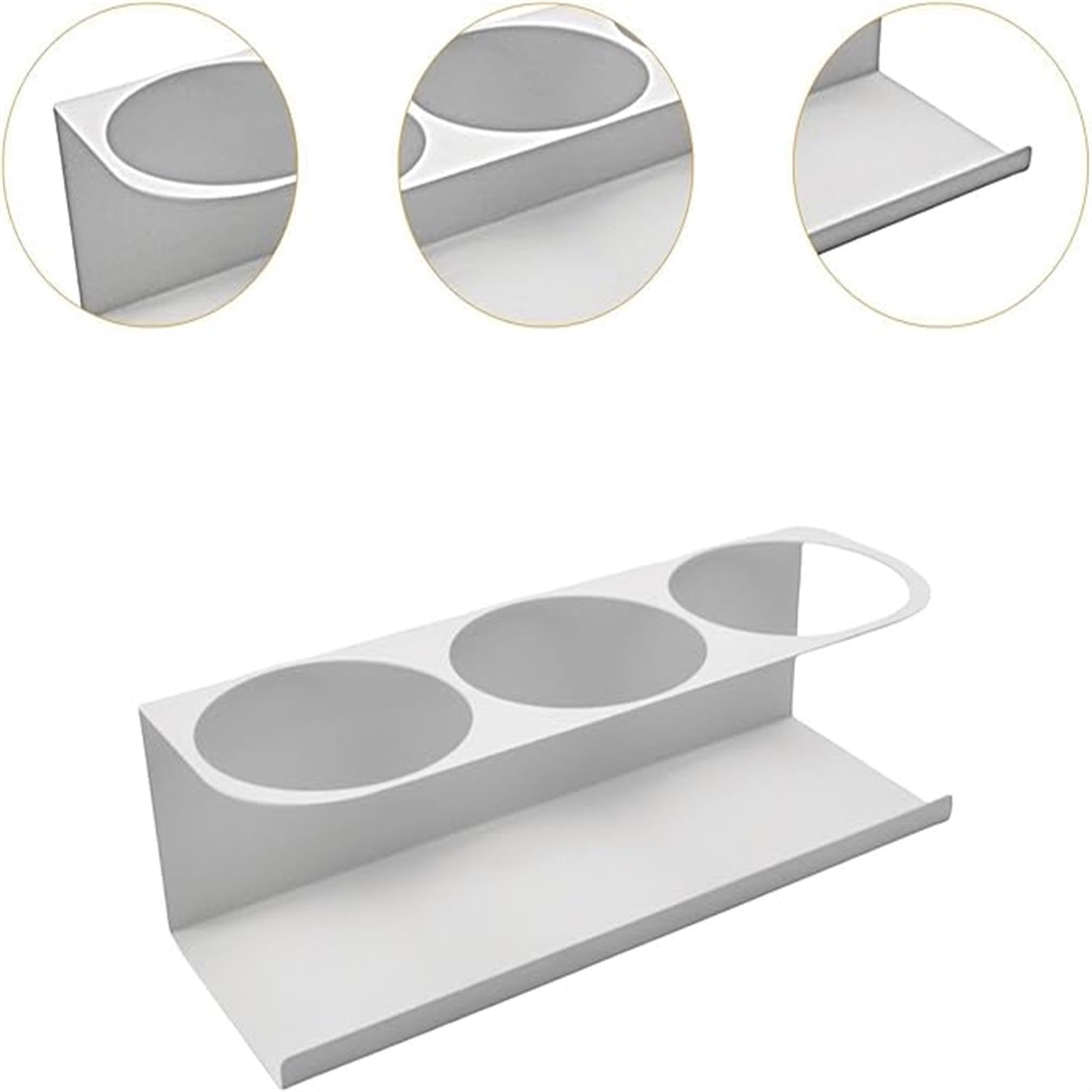 Magnetic Cup Holder, 3-Slot Magnetic Cup Storage Rack Holder,Magnetic Water Bottle Organizer Rack for Fridge, Magnetic Cup Organization Shelf for Workplace, Home, Kitchen