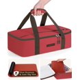 thumbnail image 1 of Transporteur de Casserole Isolé pour Aliments Chauds Ou Froids 9x13 - Contenant Alimentaire Isolé Réchauffeur de Sac avec Tapis Résistant à la Chaleur pour Fêtes Potluck Pique-Nique Barbecues Convient aux Plats à Casserole Ou de Cuisson 9 Pouces x 13 Pouces, 1 of 8