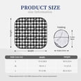 thumbnail image 2 of Kdxio Anchor Black Tartan Plaid Print 2-Piece Sun Shade Front Windshield - Foldable Car Front Window Sunshades For Most Sedans Suv Truck, 2 of 6