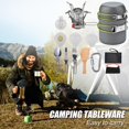 thumbnail image 4 of Utensilios de cocina Bsvklp conjunto para Picnic tenedor cuchara cuchillo estufa duradero, 4 of 8