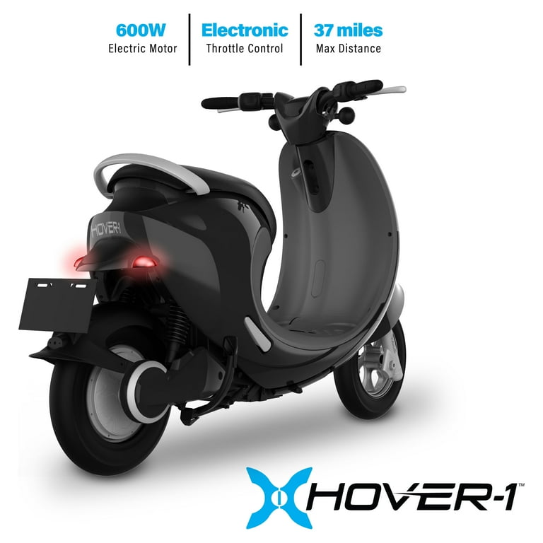 Hover 1 Dart Black Electric Scooter with LED Headlight 20 MPH Max