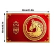 thumbnail image 3 of ZZERHUOO 2026 Year Door Mat Horse Year Velvet Entrance Rug Non Welcome Mat For Home Entryway Front Door Floor Rugs for Bedroom Cowhide Throw Blanket Stone And Beam Throw Blanket Carpet 7x10 Area Rugs, 3 of 5