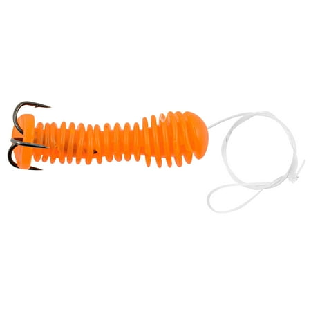 Mudville Catmaster River Dip Worm Orange 2Pk Soft Baits