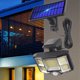 thumbnail image 4 of Advancent Lámpara con sensor solar de control remoto Equipo de iluminación Jardín Patio trasero Luces montadas en la pared Detección del cuerpo Luz LED Iluminación y accesorios 96COB Advancent HA073795-02, 4 of 6