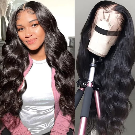 13x4 Lace Front Wigs Human Hair Pre Plucked Body Wave Lace Front Wig Human Hair Wigs for Black Women Brazilian Virgin Frontal Wigs Human Hair With Baby Hair 150% Density