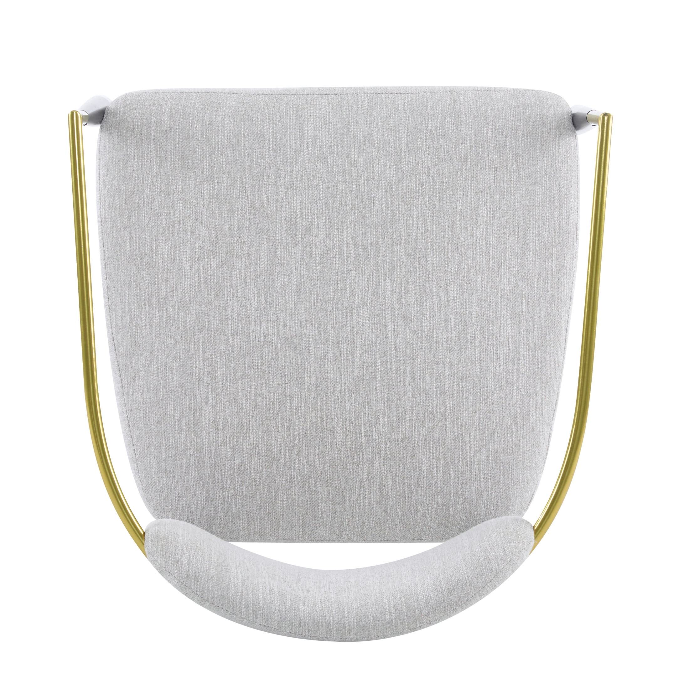 Christopher Knight Home Mid-Century Modern Upholstered Accent Armchair with Metal Legs, Beige+Black+Gold, Set of 2